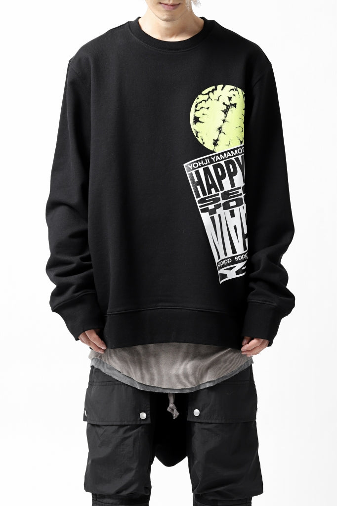 画像をギャラリービューアに読み込む, Y-3 Yohji Yamamoto CREW NECK SWEAT SHIRT / FRENCH TERRY (BLACK)