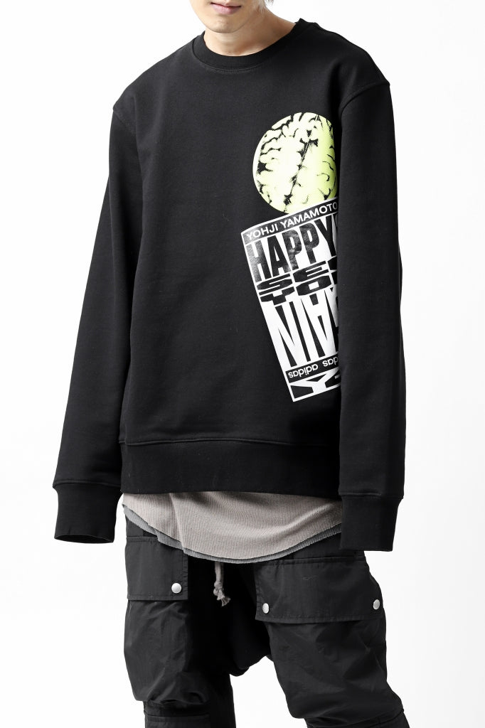 画像をギャラリービューアに読み込む, Y-3 Yohji Yamamoto CREW NECK SWEAT SHIRT / FRENCH TERRY (BLACK)
