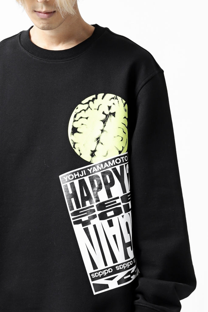 画像をギャラリービューアに読み込む, Y-3 Yohji Yamamoto CREW NECK SWEAT SHIRT / FRENCH TERRY (BLACK)