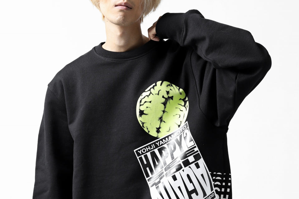 画像をギャラリービューアに読み込む, Y-3 Yohji Yamamoto CREW NECK SWEAT SHIRT / FRENCH TERRY (BLACK)