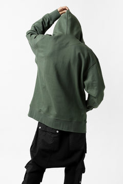 画像をギャラリービューアに読み込む, Y-3 Yohji Yamamoto CLASSIC CHEST LOGO HOODIE PARKA / FRENCH TERRY (GREEN)