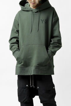 画像をギャラリービューアに読み込む, Y-3 Yohji Yamamoto CLASSIC CHEST LOGO HOODIE PARKA / FRENCH TERRY (GREEN)