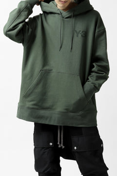 画像をギャラリービューアに読み込む, Y-3 Yohji Yamamoto CLASSIC CHEST LOGO HOODIE PARKA / FRENCH TERRY (GREEN)