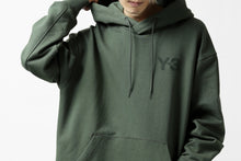 画像をギャラリービューアに読み込む, Y-3 Yohji Yamamoto CLASSIC CHEST LOGO HOODIE PARKA / FRENCH TERRY (GREEN)