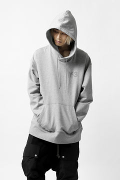 画像をギャラリービューアに読み込む, Y-3 Yohji Yamamoto CLASSIC CHEST LOGO HOODIE PARKA / FRENCH TERRY (GREY)