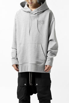 画像をギャラリービューアに読み込む, Y-3 Yohji Yamamoto CLASSIC CHEST LOGO HOODIE PARKA / FRENCH TERRY (GREY)
