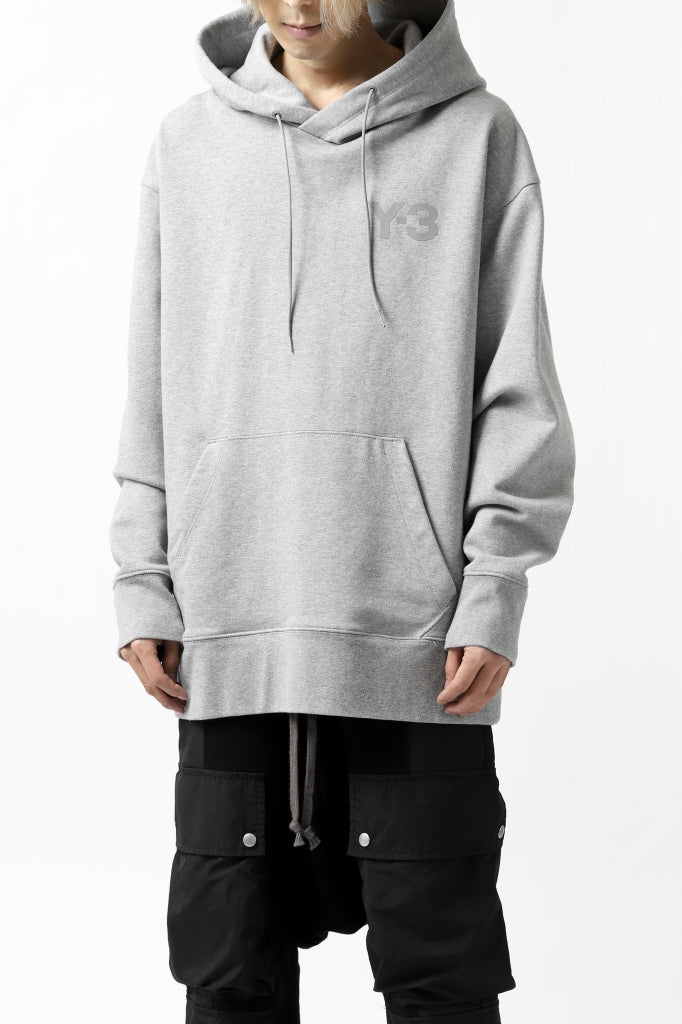 画像をギャラリービューアに読み込む, Y-3 Yohji Yamamoto CLASSIC CHEST LOGO HOODIE PARKA / FRENCH TERRY (GREY)