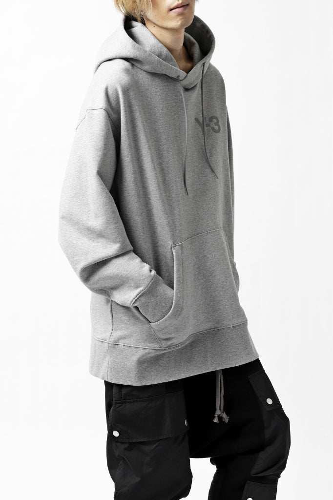 画像をギャラリービューアに読み込む, Y-3 Yohji Yamamoto CLASSIC CHEST LOGO HOODIE PARKA / FRENCH TERRY (GREY)