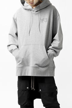 画像をギャラリービューアに読み込む, Y-3 Yohji Yamamoto CLASSIC CHEST LOGO HOODIE PARKA / FRENCH TERRY (GREY)