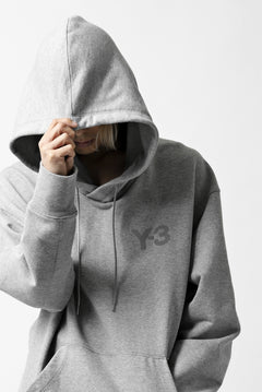 画像をギャラリービューアに読み込む, Y-3 Yohji Yamamoto CLASSIC CHEST LOGO HOODIE PARKA / FRENCH TERRY (GREY)