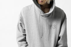 画像をギャラリービューアに読み込む, Y-3 Yohji Yamamoto CLASSIC CHEST LOGO HOODIE PARKA / FRENCH TERRY (GREY)