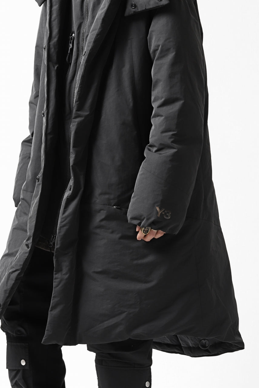 画像をギャラリービューアに読み込む, Y-3 Yohji Yamamoto M CH2 DOWN COAT  / SUEDED POLY (BLACK)