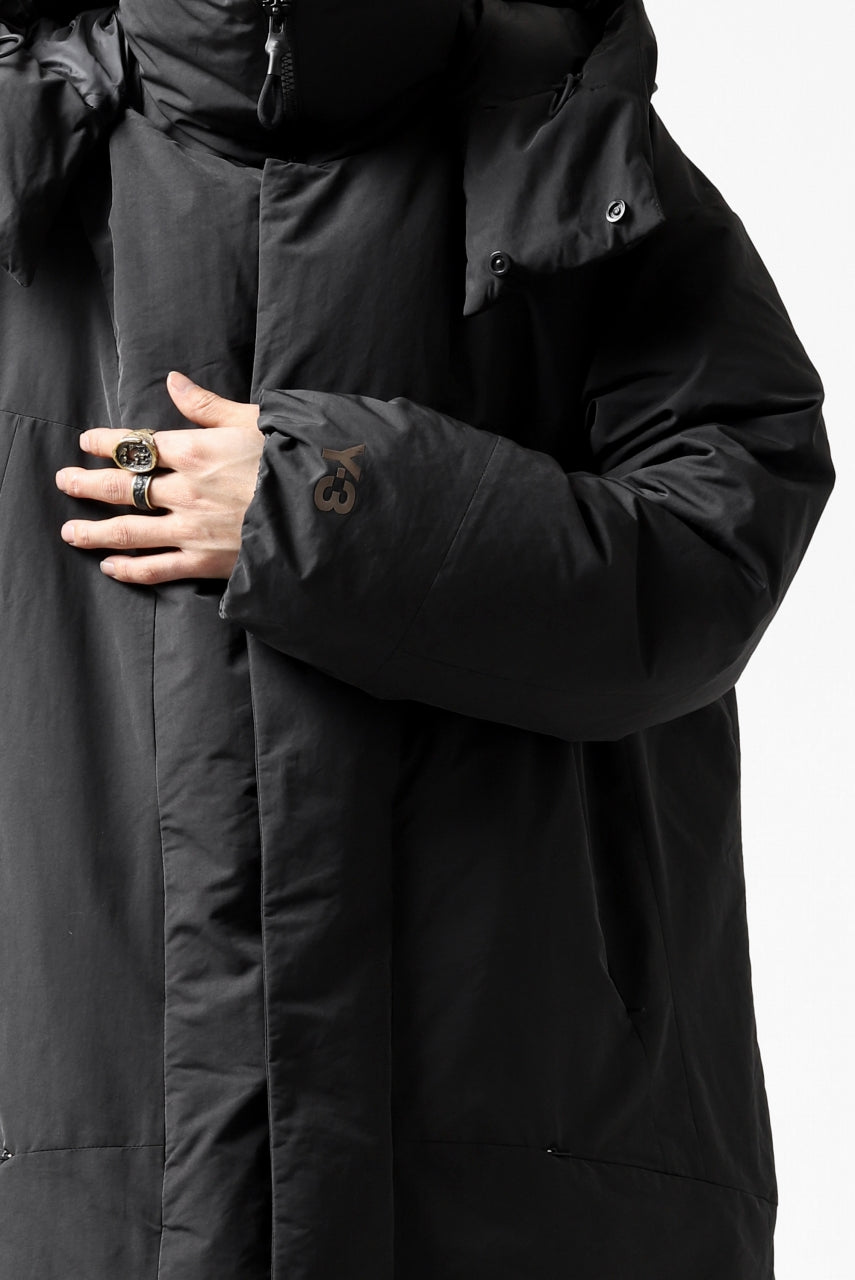 画像をギャラリービューアに読み込む, Y-3 Yohji Yamamoto M CH2 DOWN COAT  / SUEDED POLY (BLACK)