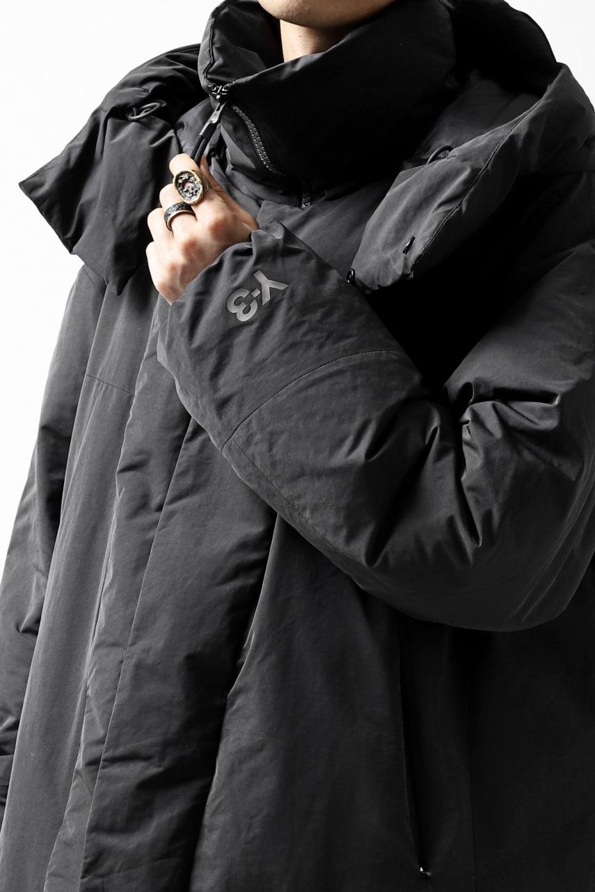 画像をギャラリービューアに読み込む, Y-3 Yohji Yamamoto M CH2 DOWN COAT  / SUEDED POLY (BLACK)