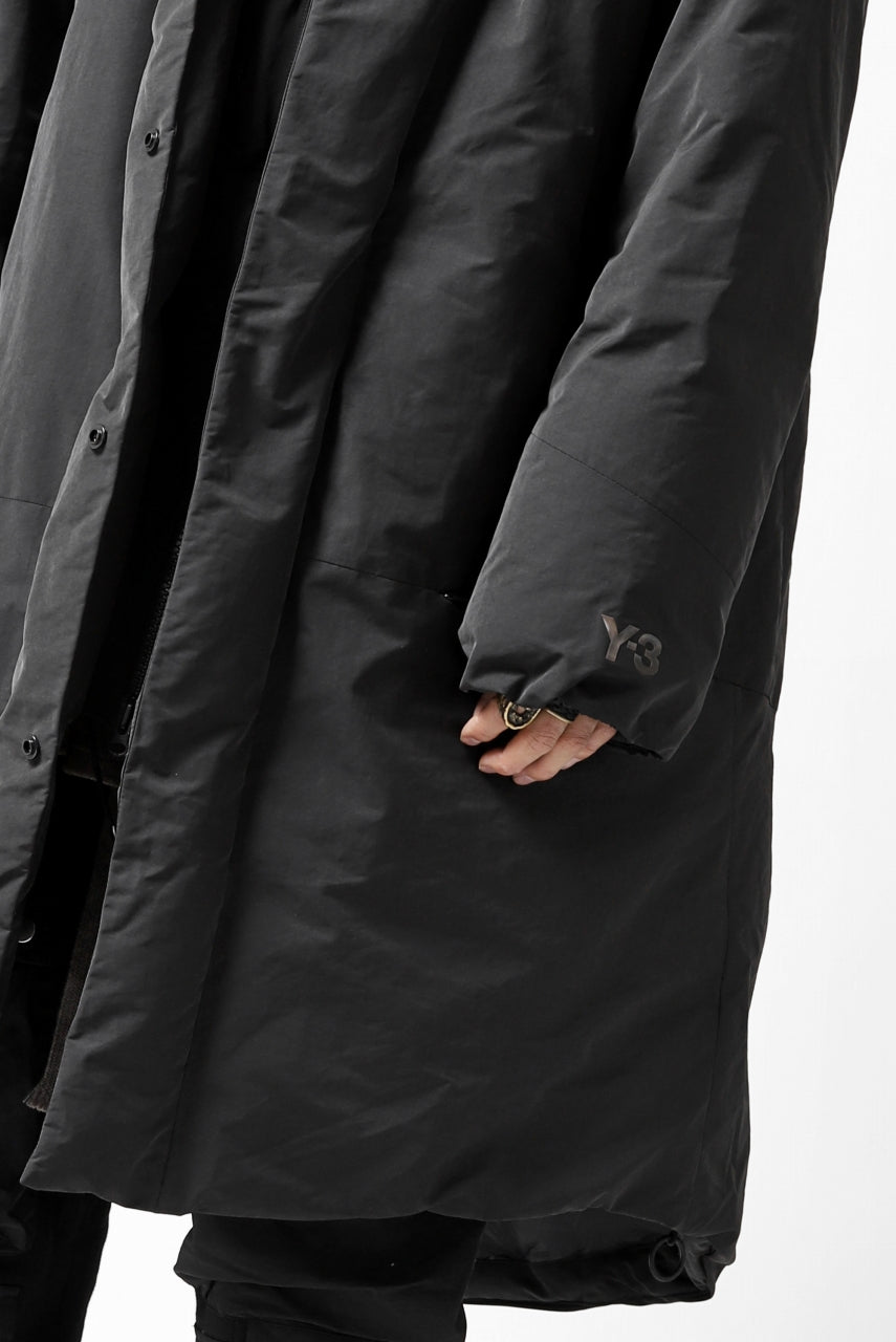 画像をギャラリービューアに読み込む, Y-3 Yohji Yamamoto M CH2 DOWN COAT  / SUEDED POLY (BLACK)