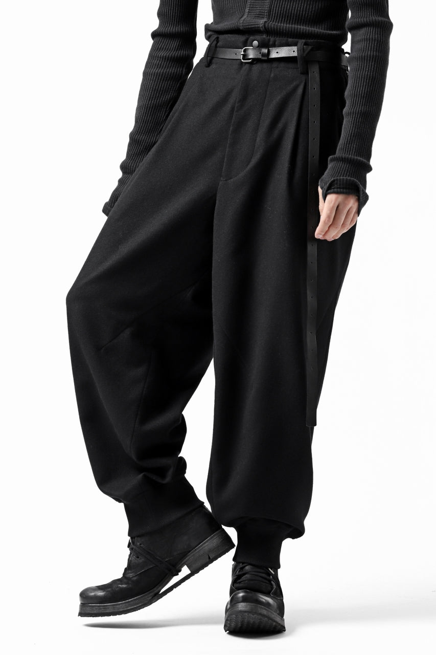 画像をギャラリービューアに読み込む, Y-3 Yohji Yamamoto CLASSIC CUFF PANTS / WOOL FLANNEL (BLACK)