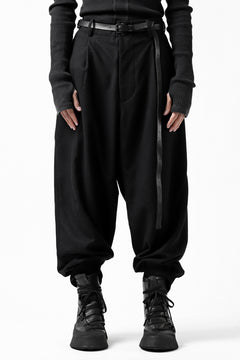 画像をギャラリービューアに読み込む, Y-3 Yohji Yamamoto CLASSIC CUFF PANTS / WOOL FLANNEL (BLACK)