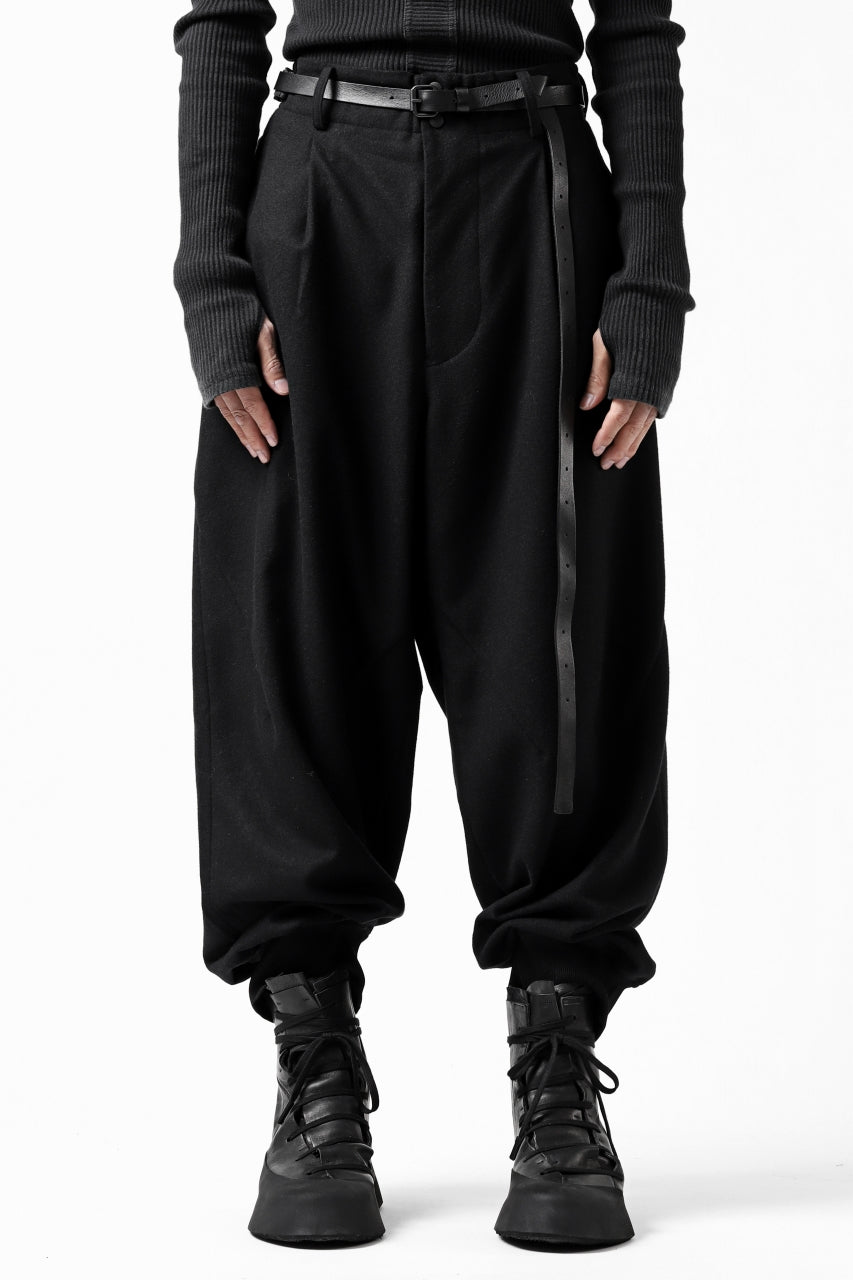 画像をギャラリービューアに読み込む, Y-3 Yohji Yamamoto CLASSIC CUFF PANTS / WOOL FLANNEL (BLACK)