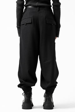 画像をギャラリービューアに読み込む, Y-3 Yohji Yamamoto CLASSIC CUFF PANTS / WOOL FLANNEL (BLACK)