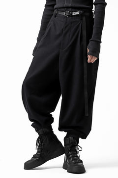 画像をギャラリービューアに読み込む, Y-3 Yohji Yamamoto CLASSIC CUFF PANTS / WOOL FLANNEL (BLACK)