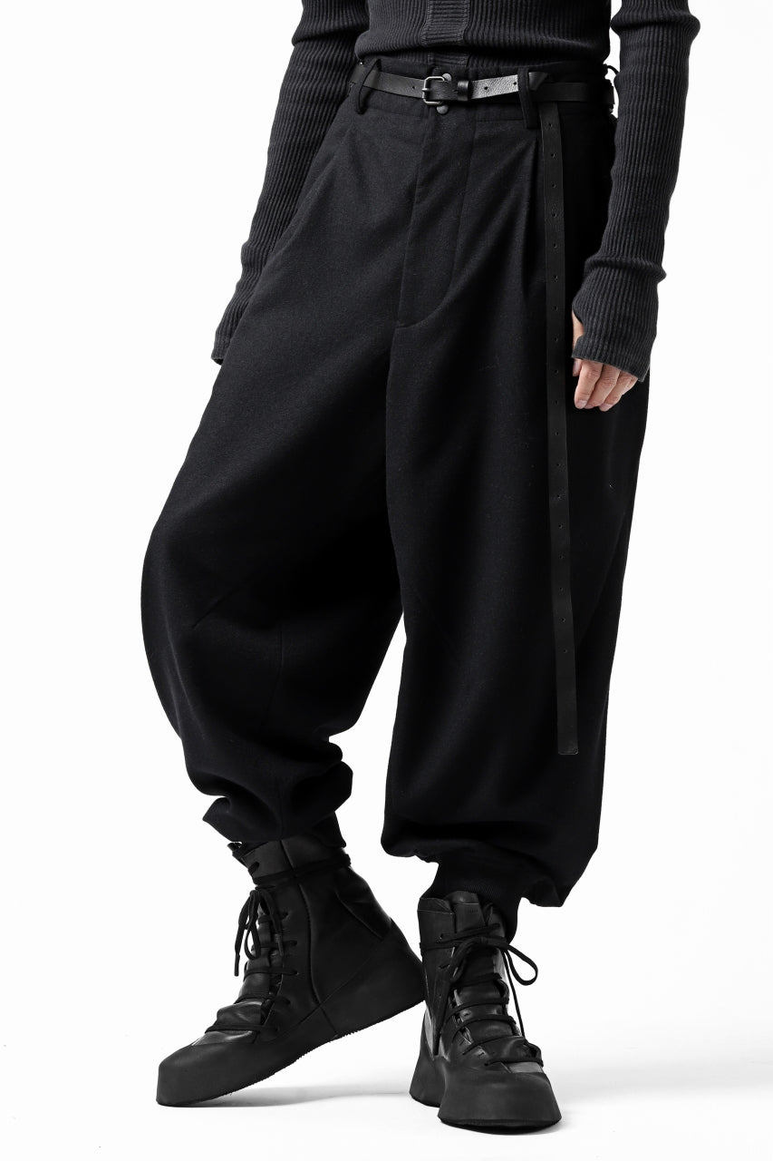 画像をギャラリービューアに読み込む, Y-3 Yohji Yamamoto CLASSIC CUFF PANTS / WOOL FLANNEL (BLACK)