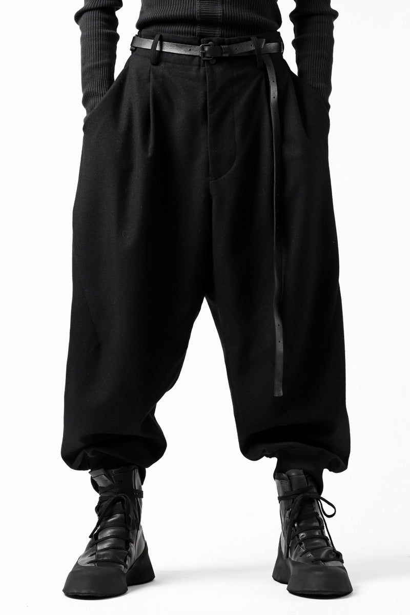 Y-3 Yohji Yamamoto CLASSIC CUFF PANTS / WOOL FLANNEL (BLACK)の商品