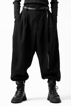 画像をギャラリービューアに読み込む, Y-3 Yohji Yamamoto CLASSIC CUFF PANTS / WOOL FLANNEL (BLACK)