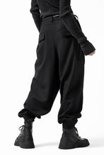 画像をギャラリービューアに読み込む, Y-3 Yohji Yamamoto CLASSIC CUFF PANTS / WOOL FLANNEL (BLACK)