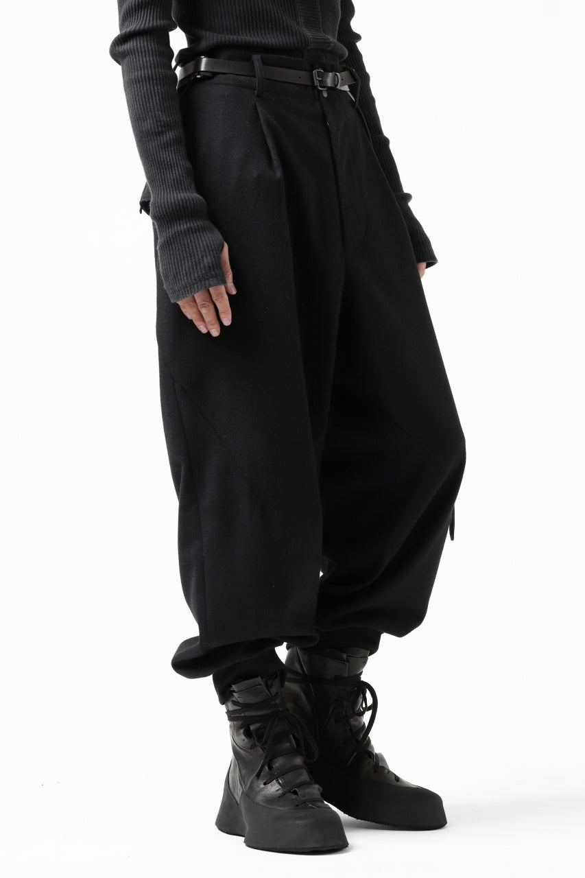 画像をギャラリービューアに読み込む, Y-3 Yohji Yamamoto CLASSIC CUFF PANTS / WOOL FLANNEL (BLACK)