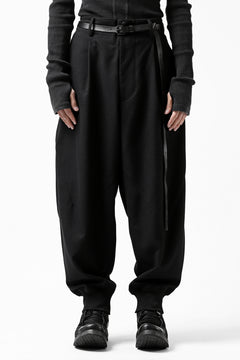 画像をギャラリービューアに読み込む, Y-3 Yohji Yamamoto CLASSIC CUFF PANTS / WOOL FLANNEL (BLACK)