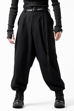 画像をギャラリービューアに読み込む, Y-3 Yohji Yamamoto CLASSIC CUFF PANTS / WOOL FLANNEL (BLACK)