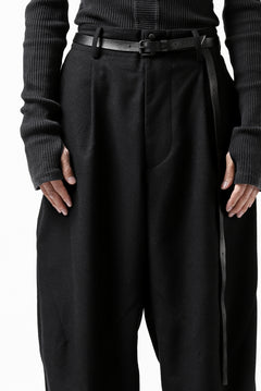 画像をギャラリービューアに読み込む, Y-3 Yohji Yamamoto CLASSIC CUFF PANTS / WOOL FLANNEL (BLACK)