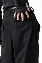 画像をギャラリービューアに読み込む, Y-3 Yohji Yamamoto CLASSIC CUFF PANTS / WOOL FLANNEL (BLACK)