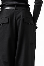 画像をギャラリービューアに読み込む, Y-3 Yohji Yamamoto CLASSIC CUFF PANTS / WOOL FLANNEL (BLACK)
