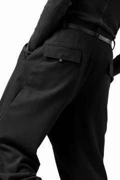 画像をギャラリービューアに読み込む, Y-3 Yohji Yamamoto CLASSIC CUFF PANTS / WOOL FLANNEL (BLACK)