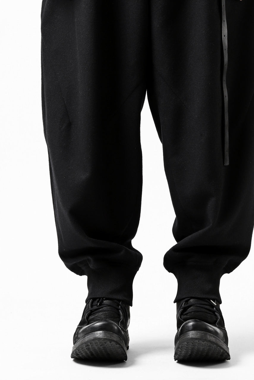 画像をギャラリービューアに読み込む, Y-3 Yohji Yamamoto CLASSIC CUFF PANTS / WOOL FLANNEL (BLACK)