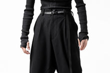 画像をギャラリービューアに読み込む, Y-3 Yohji Yamamoto CLASSIC CUFF PANTS / WOOL FLANNEL (BLACK)