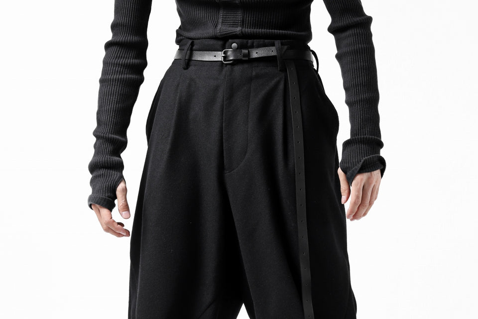 画像をギャラリービューアに読み込む, Y-3 Yohji Yamamoto CLASSIC CUFF PANTS / WOOL FLANNEL (BLACK)
