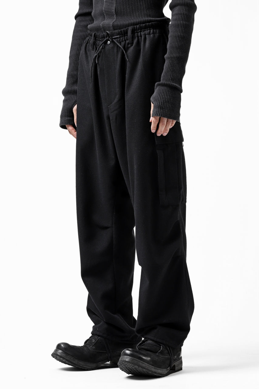 画像をギャラリービューアに読み込む, Y-3 Yohji Yamamoto CLASSIC CARGO PANTS / WOOL FLANNEL (BLACK)