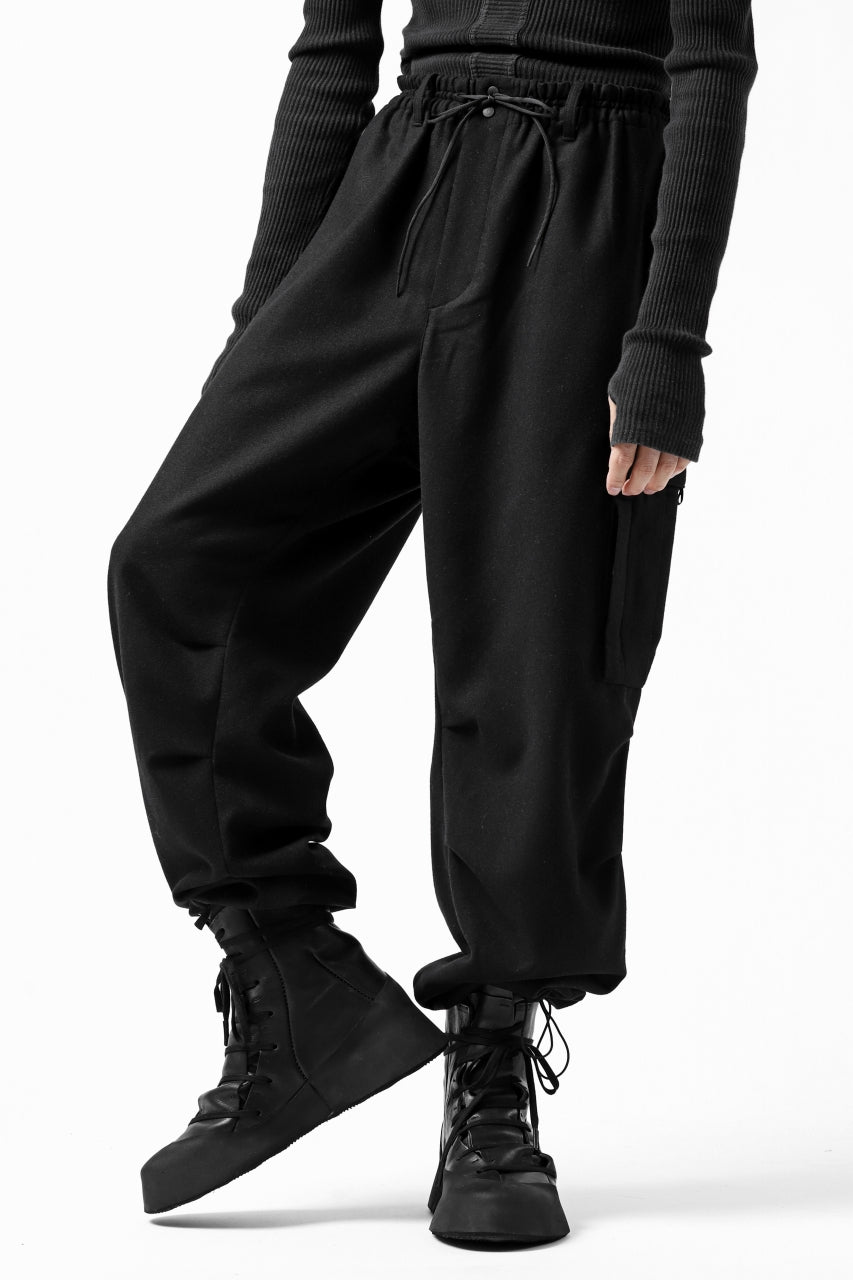 画像をギャラリービューアに読み込む, Y-3 Yohji Yamamoto CLASSIC CARGO PANTS / WOOL FLANNEL (BLACK)