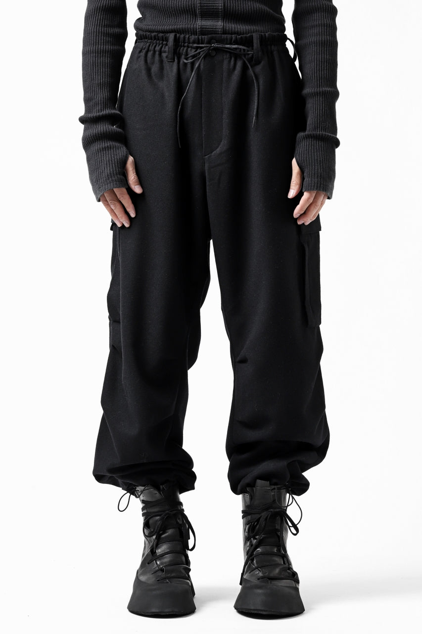 画像をギャラリービューアに読み込む, Y-3 Yohji Yamamoto CLASSIC CARGO PANTS / WOOL FLANNEL (BLACK)