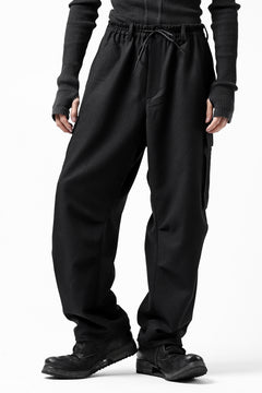 画像をギャラリービューアに読み込む, Y-3 Yohji Yamamoto CLASSIC CARGO PANTS / WOOL FLANNEL (BLACK)