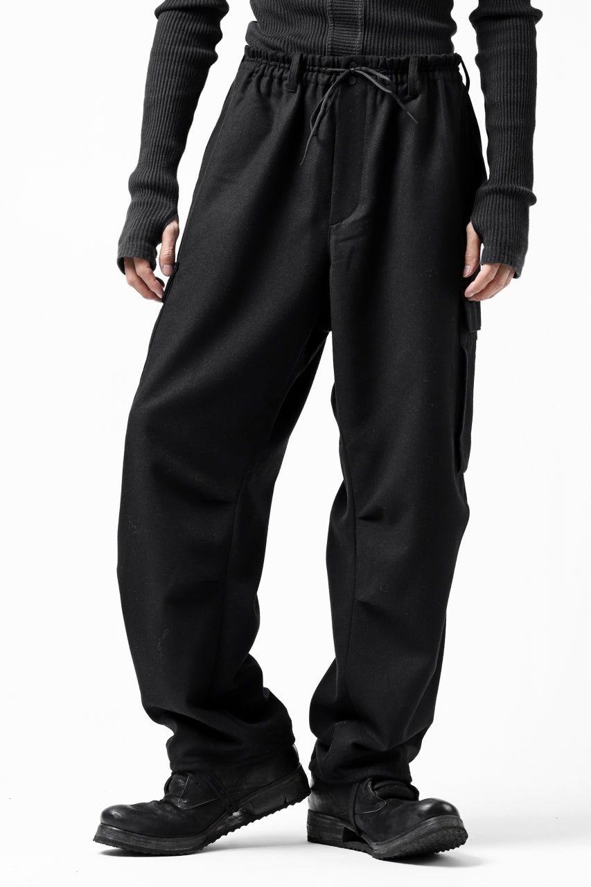 画像をギャラリービューアに読み込む, Y-3 Yohji Yamamoto CLASSIC CARGO PANTS / WOOL FLANNEL (BLACK)