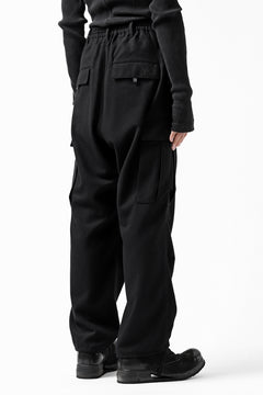 画像をギャラリービューアに読み込む, Y-3 Yohji Yamamoto CLASSIC CARGO PANTS / WOOL FLANNEL (BLACK)
