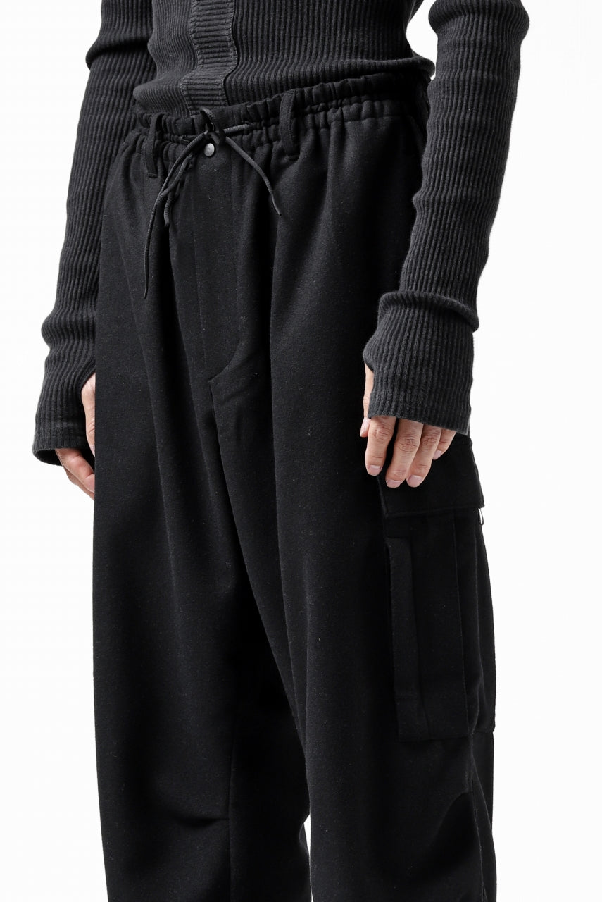 画像をギャラリービューアに読み込む, Y-3 Yohji Yamamoto CLASSIC CARGO PANTS / WOOL FLANNEL (BLACK)