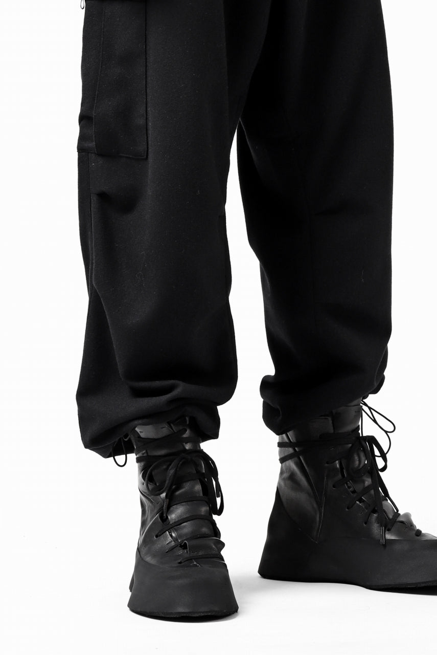 画像をギャラリービューアに読み込む, Y-3 Yohji Yamamoto CLASSIC CARGO PANTS / WOOL FLANNEL (BLACK)