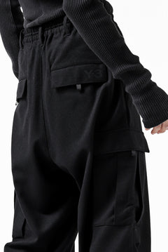 画像をギャラリービューアに読み込む, Y-3 Yohji Yamamoto CLASSIC CARGO PANTS / WOOL FLANNEL (BLACK)