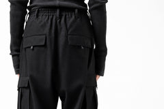 画像をギャラリービューアに読み込む, Y-3 Yohji Yamamoto CLASSIC CARGO PANTS / WOOL FLANNEL (BLACK)