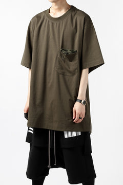 Load image into Gallery viewer, Y-3 Yohji Yamamoto STRINGS POCKET TEE / PAPER JERSEY (KHAKI)