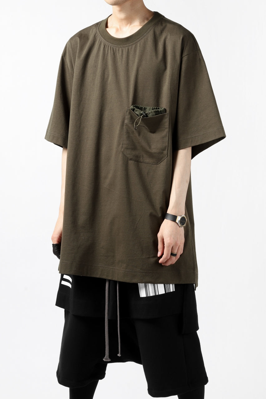 Load image into Gallery viewer, Y-3 Yohji Yamamoto STRINGS POCKET TEE / PAPER JERSEY (KHAKI)